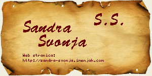 Sandra Švonja vizit kartica